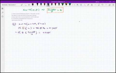 a-given-a-normal-distribution-with-100-and-10-find-the-value-of-x-that-has-9685-of-the-area-to-the-left-bgiven-that-x-has-a-normal-distribution-with-400-and-50-find-the-probability-that-x-as-77006