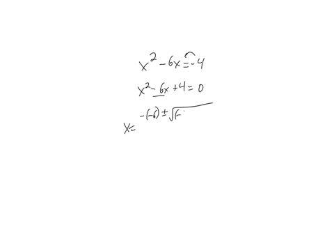 x2-6x-4