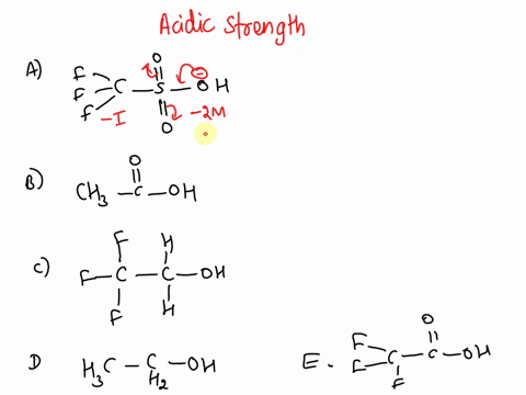 rank-the-following-compounds-order-of-decreasing-acidity-be-sure-to-answer-all-parts-trifluoromethanesulfonic-acid-cfsozoh-b-acetic-acid-222-trifluoroethanol-d-ethanol-e-trifluoroacetic-acid-16724