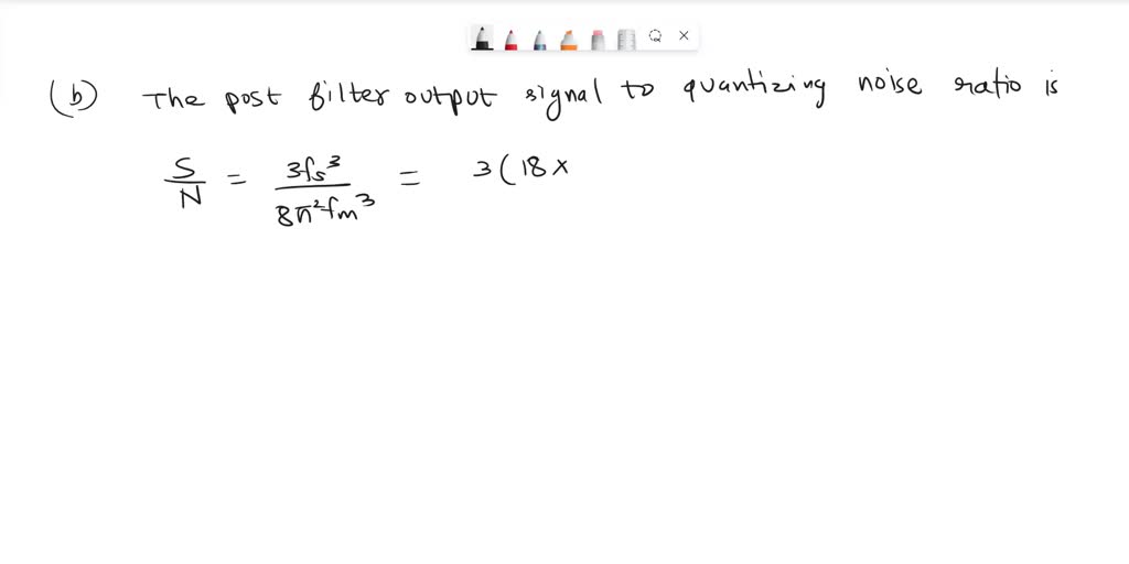 SOLVED The DM system is designed to operate at 3 times the Nyquist