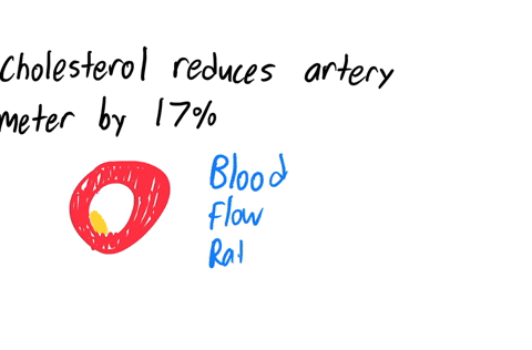 if-cholesterol-buildup-reduces-the-diameter-of-an-artery-by-17-by-what-will-the-blood-flow-rate-be-reduced-assuming-the-same-pressure-difference-84917