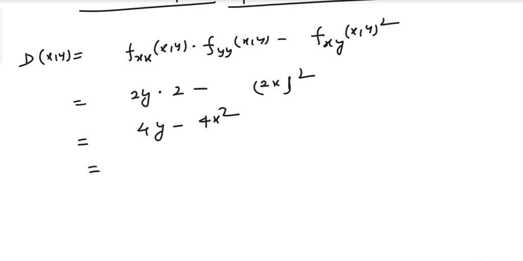 SOLVED: find the critical points of the following function and then use ...