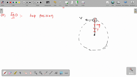 a-steel-ball-on-the-end-of-a-string-is-whirled-on-a-vertical-circle-of-radius-1-m-at-a-constant-speed-if-its-speed-is-5-ms-and-its-mass-is-2-kg-a-draw-the-free-body-diagram-of-the-steel-ball-66643
