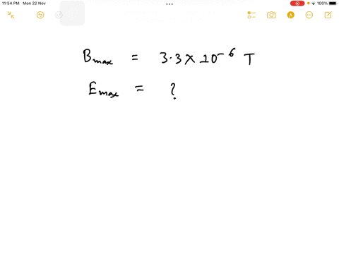 the-maximum-strength-of-the-magnetic-field-in-an-electromagnetic-wave-is-33-times-10-6-t-what-is-the-56283