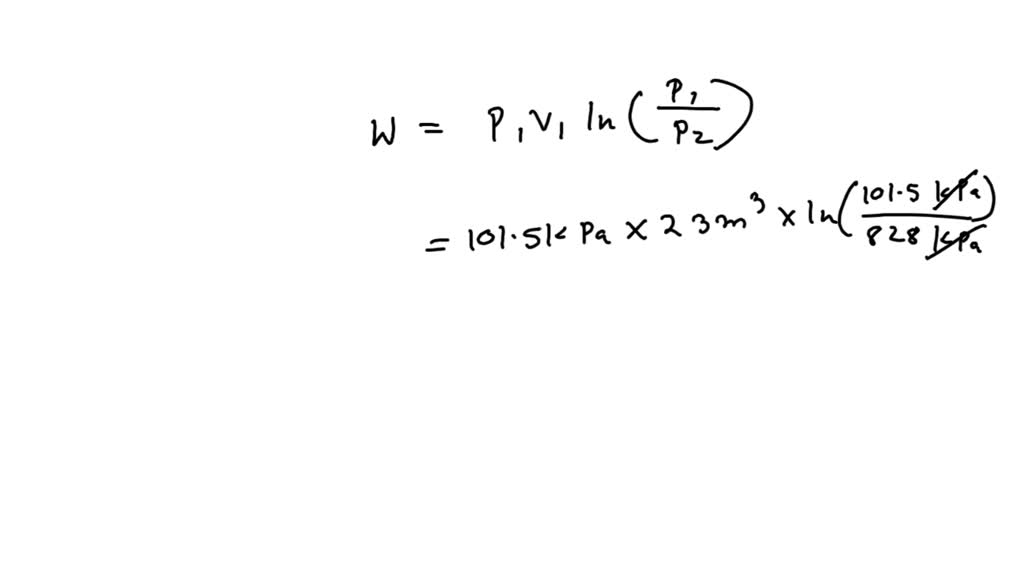 SOLVED: approximately how much power is isothermally compress 23 m 3 ...