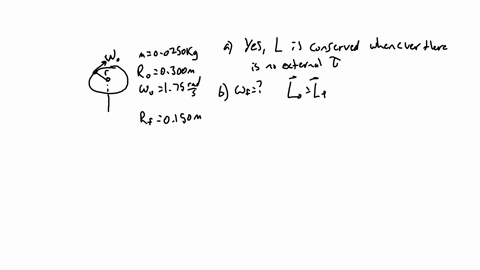 8-a-small-block-on-a-frictionless-horizontal-surface-has-a-mass-of-00250-kg-is-attached-to-a-massless-cord-passing-through-a-hole-in-the-surface-the-block-originally-revolving-at-a-distance-65083