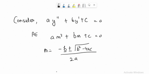 consider-the-equation-ay-by-c-0-where-a-b-c-are-constants-let-y1-and-y2-be-the-linearly-independent-solutions-of-prove-that-y1x2-y2x2-0-for-all-x-r-85706