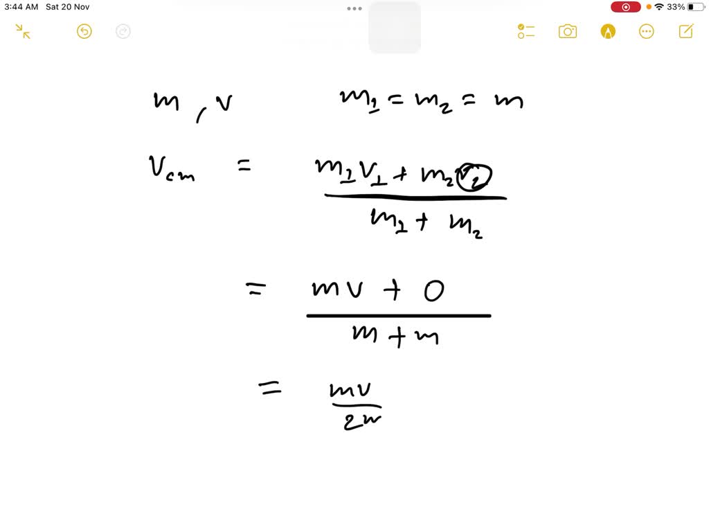 An air cart with a mass m and speed v0 moves toward a second, identical