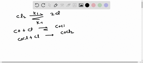 the-reaction-of-co-with-cl2-gives-phosgene-cocl2-a-nerve-gas-that-was-used-in-world-war-i-use-the-mechanism-shown-here-to-complete-the-following-exercises-cl2g-2-clg-fast-k1-represents-the-f-49526