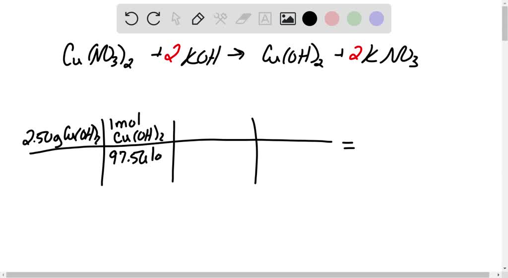 SOLVED Aqueous copper(II) nitrate reacts with aqueous potassium