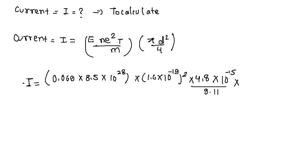 SOLVED The mean time between collisions in iron is 4.8x10^(5) s. Part A What electron current
