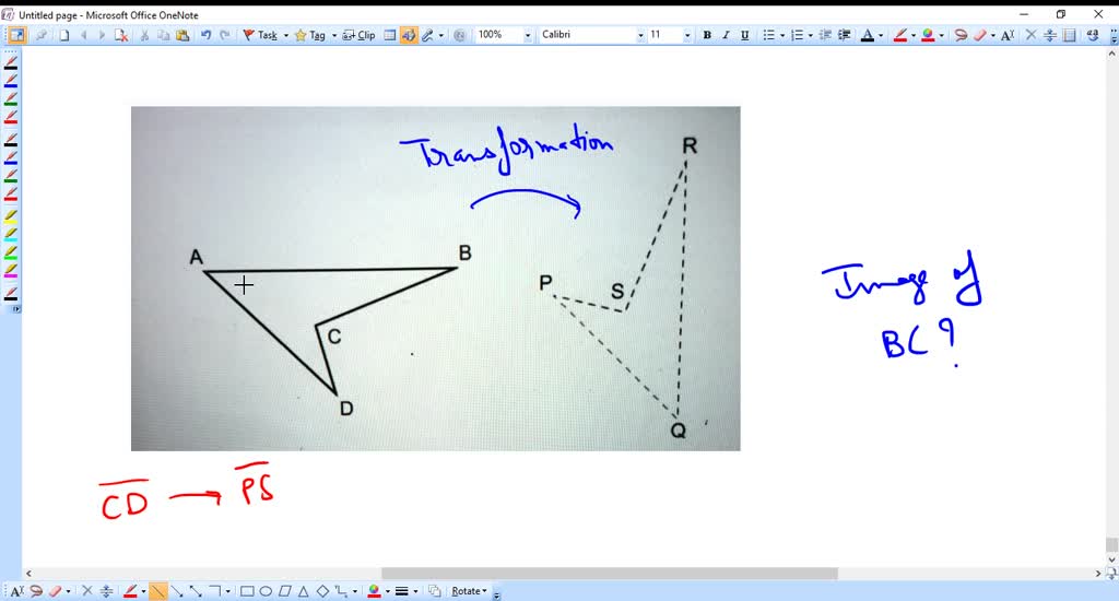 Solved: In The Diagram, The Dashed Figure Is The Image Of The Solid 