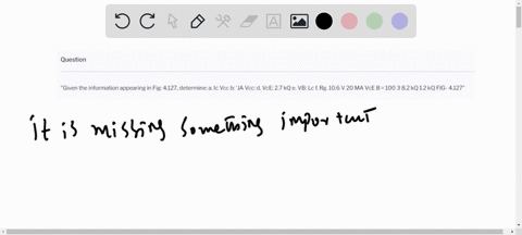 given-the-information-appearing-in-fig-4127-determine-a-ic-vcc-b-ja-vcc-d-vce-27-kq-e-vb-lc-f-rg-106-v-20-ma-vce-b-100-3-82-kq-12-kq-fig-4127-78868