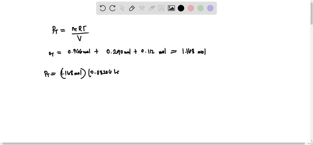 SOLVED: A mixture containing 0.766 mol He(g), 0.290 mol Ne(g), and 0. ...