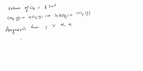 methane-gas-and-chlorine-gas-react-to-form-hydrogen-chloride-gas-and-carbon-tetrachloride-gas-what-volume-of-carbon-tetrachloride-would-be-produced-by-this-reaction-if-83-m-of-chlorine-were-22767