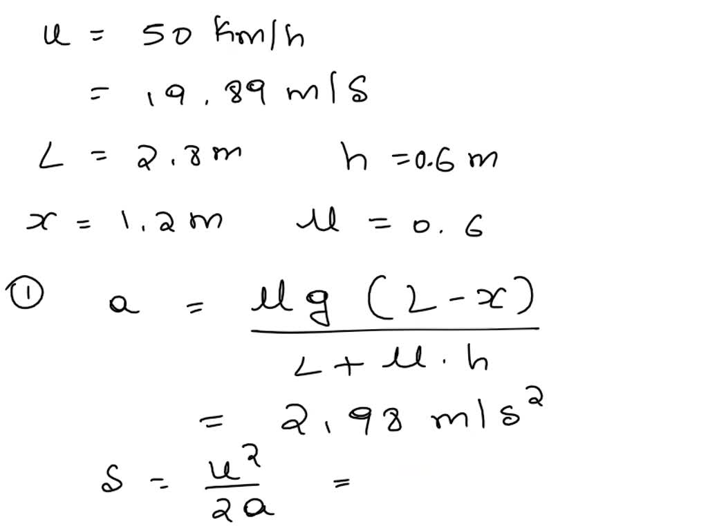 SOLVED A Car Moving On A Level Road At A Speed Of 50 Km h Has A solved-a-car-moving-on-a-level-road-at-a-speed-of-50-km-h-has-a