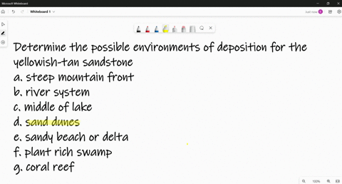using-the-stratigraphic-section-and-the-photographs-located-in-the-textbook-chapter-7-investigation-or-above-determine-the-possible-environments-of-deposition-for-the-yellowish-tan-sandstone-27203