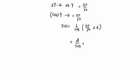 point-consider-the-initial-value-problem-y-3y-27t-90-6-a-take-the-laplace-transform-of-both-sides-of-the-given-differential-equation-to-create-the-corresponding-algebraic-equation-denote-the-76102