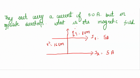 5-two-long-straight-wires-lie-parallel-to-each-other-s-shown-in-the-figure-they-each-carry-a-current-of-50-a-but-in-opposite-directions-what-is-the-magnetic-field-at-point-p-while-the-distan-78494