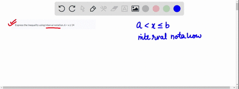 express-the-inequality-using-interval-notation-6-x-14-38101