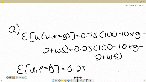 a-worker-can-exert-two-effort-levels-good-or-bad-which-induce-a-production-error-with-probability-025-and-075-respectively-his-utility-function-is-uw-e-100-10-c-where-w-is-the-wage-received-02267