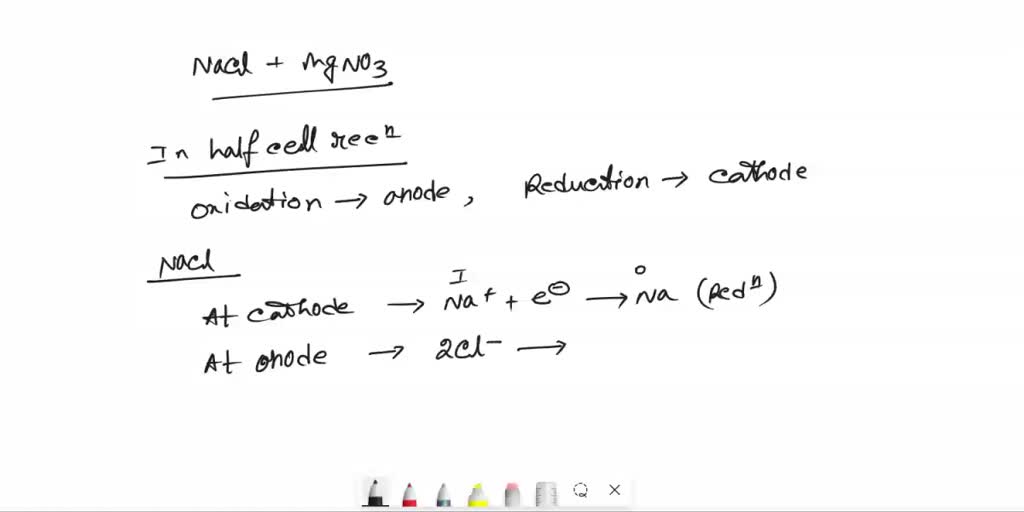 SOLVED: Predict The Half Reactions That Occur At The Anode And Cathode ...