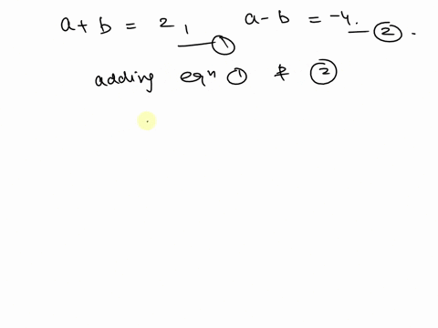 find-two-numbers-a-and-b-whose-sum-a-b-is-2-and-whose-difference-a-b-is-4-95926