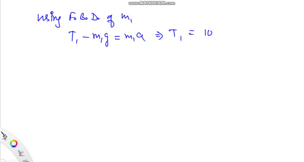 SOLVED The drawing shows three objects. They are connected by strings