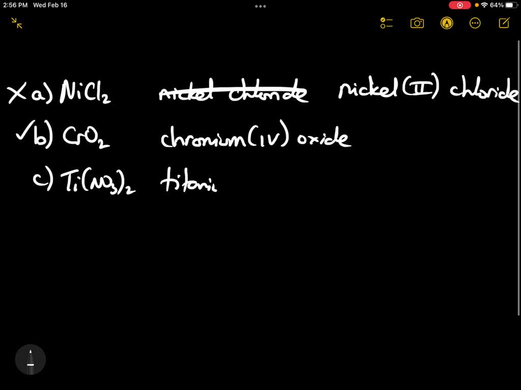 SOLVED a. Identify which names below that are correct and incorrect
