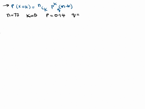 the-probability-that-an-individual-has-20-20-vision-is-014-in-a-class-of-77-students-what-is-the-probability-of-finding-five-people-with-20-20-vision-57489