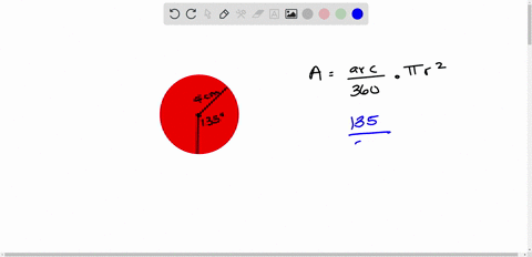 the-radius-of-a-circle-is-4-centimeters-what-is-the-area-of-a-sector-bounded-by-a-135-degrees-arc-98291