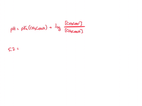suppose-you-are-asked-to-prepare-an-acetic-acidacetate-buffer-solution-that-has-a-final-ph-of-52-what-ratio-of-acetic-acid-to-acetate-ions-do-you-need-in-solution-to-reach-a-ph-of-52-pka-of-40498