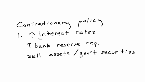 i-need-help-really-bad-part-d-short-answer-if-the-federal-reserve-were-to-implement-contractionary-policy-what-actions-would-it-take-what-would-be-the-expected-results-of-this-policy-what-co-85325