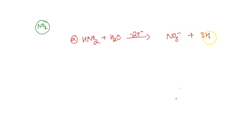 Solved Write Balanced Half Reaction For The Oxidation Of Gaseous Nitrogen Dioxide Noz To 9049