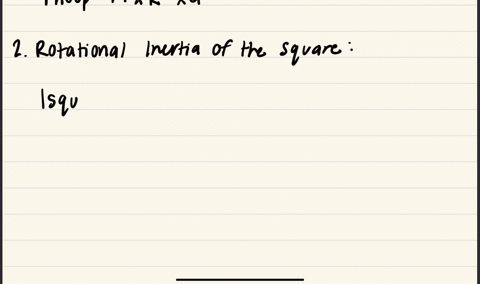there-is-a-linear-rigid-structure-with-of-a-circular-hoop-of-radius-r-and-mass-m-and-a-square-made-of-four-thin-bars-each-of-length-r-and-mass-m-affixed-to-the-structure-the-rigid-structure-rotates-ab