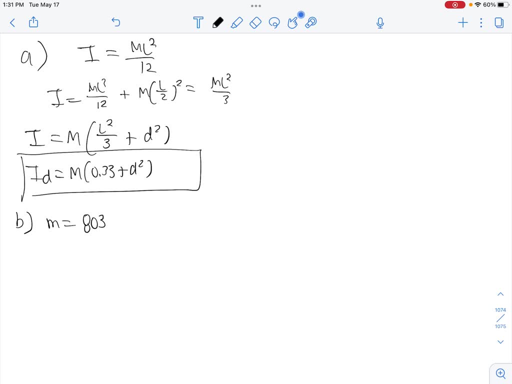 SOLVED 8179 Part (e) Enter the general expression for the moment of