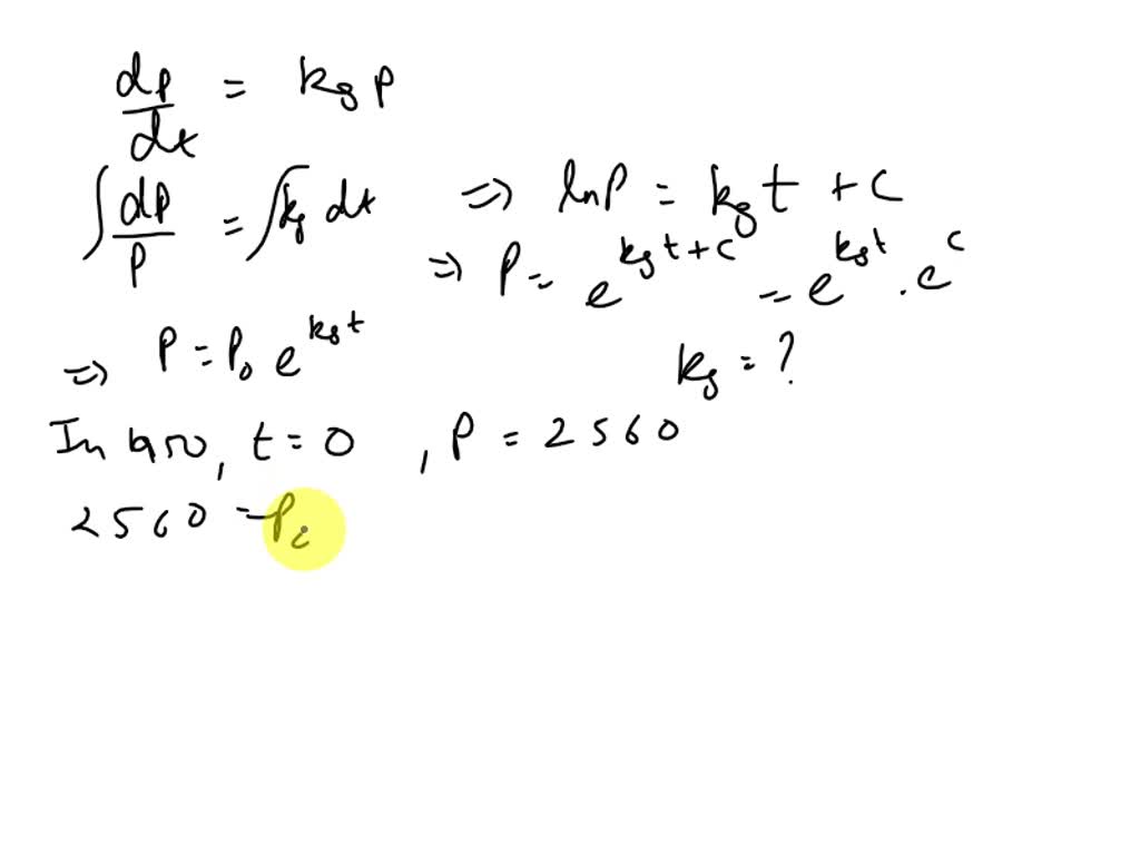 SOLVED: Q2. The growth of populations of organisms has many engineering ...
