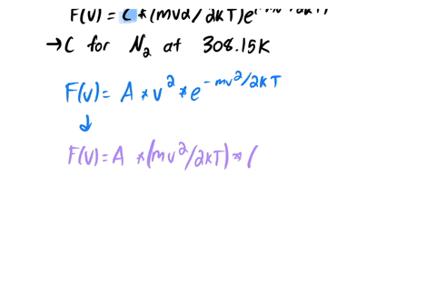 re-write-the-maxwell-distribution-of-speeds-in-the-following-form-fvcmv2-2ktemv22kt-where-c-is-a-combination-of-constants-and-is-independent-of-speed-v-what-is-the-value-of-c-for-n2-gas-at-3-77365