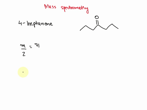 the-mass-spectrum-of-4-heptanone-shows-fragments-at-mz-71-and-43-what-are-the-possible-strutures-for-the-ion-that-give-rise-to-these-peaks-a-b-c-d-ch3ch2ch2cch2ch2ch3-ch3cl-chzchzch2-o-aand-21378