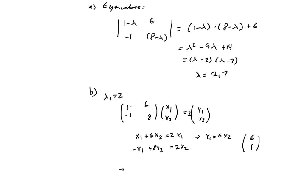 SOLVED: Consider The Following (a)Compute The Characteristic Polynomial ...