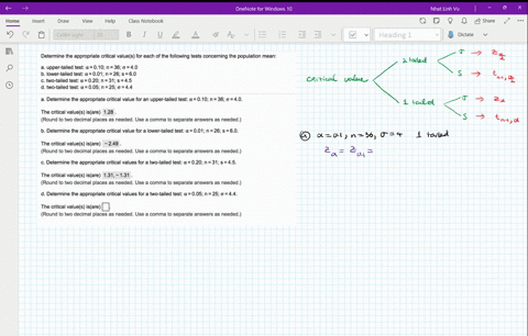 determine-the-appropriate-critical-values-for-each-of-the-following-tests-concerning-the-population-mean-upper-tailed-test-010-n-36-0-40-b-lower-tailed-test-001-n-26-s-60-two-tailed-test-a-0-38115