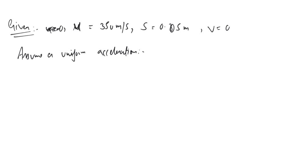 SOLVED: A bullet is moving at a speed of 350 metre per second when it ...