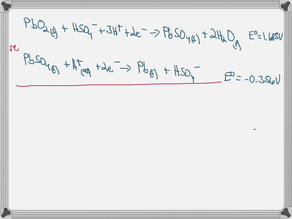 SOLVED A leadacid automotive battery consists of voltaic cells in