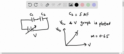 you-measure-the-capacitance-c1-of-a-capacitor-by-doing-the-following-first-connect-capacitors-c1-and-c2-in-series-to-a-power-supply-that-provides-a-voltage-v-that-can-be-varied-the-capacitan-05748