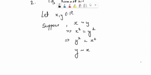 define-a-relation-t-on-r-as-follows-for-all-x-and-y-in-r-x-t-y-if-and-only-if-x2y2-a-prove-that-t-is-an-equivalence-relation-on-r-b-find-the-distinct-equivalence-classes-of-t-83973
