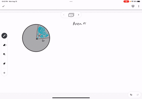 find-the-area-of-the-sector-of-a-circle-of-radius-6-units-subtended-by-an-angle-of-radians-round-your-answer-to-the-nearest-tenth-and-do-not-include-the-units-in-your-answer-24317
