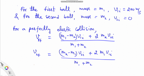 two-balls-undergo-a-perfectly-elastic-head-on-collision-with-one-ball-initially-at-rest-if-the-incom-19046