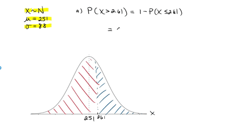 the-lengths-of-a-particular-animals-pregnancies-are-approximately-normally-distributed-with-mean-muequals251251-days-and-standard-deviation-sigmaequals88-days-a-what-proportion-of-pregnancie-97947