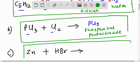 predict-the-products-and-write-a-balanced-equation-for-each-of-the-following-redox-reactionsa-pentane-c5h12-oxygen-b-phosphorus-trichloride-chlorine-c-zinc-hydrobromic-acid-d-aqueous-potassi-70096