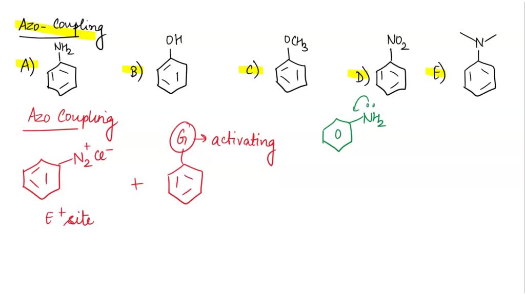 SOLVED: 10 Which of the following compound will not undergo an azo ...